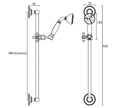 Heritage Premium Flexible Kit - Chrome
