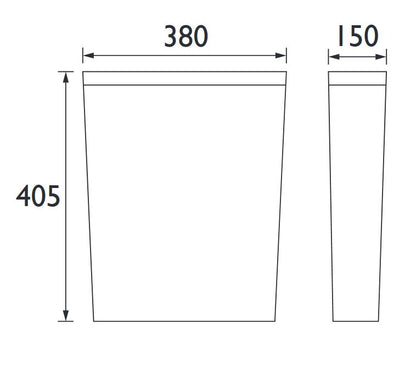 Stamford Dual Flush Close Coupled Cistern