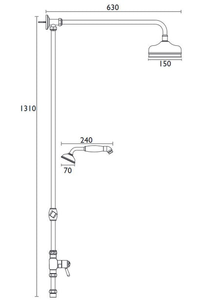 Diverter Kit Chrome
