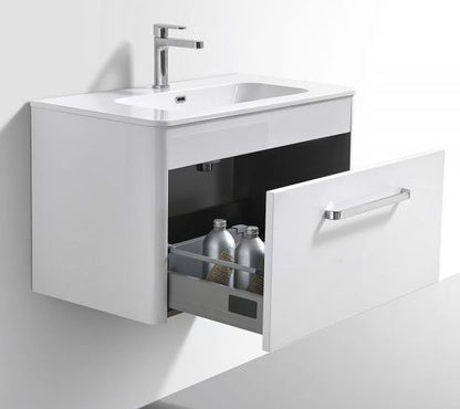 Essentials Suburb 500mm x 395mm Single Drawer Mounted Cabinet White Gloss