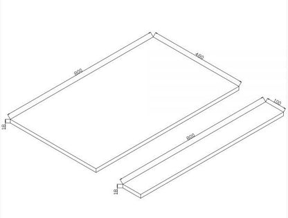 Essentials Suburb 800mm End Panel