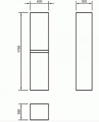 Essentials Flite Flite Double Door Storage Cabinet 1700mm