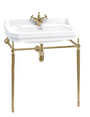 Burlington 800mm Basin Wash Stand Gold (T50 GOLD)