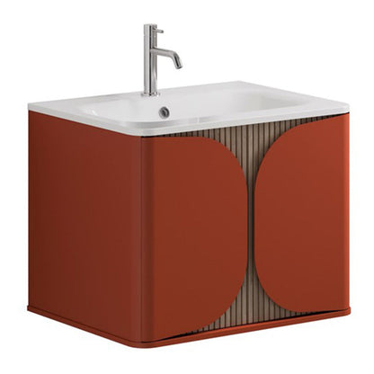 Crosswater Tambour 600mm One Drawer Wall Hung Vanity with 1TH Basin