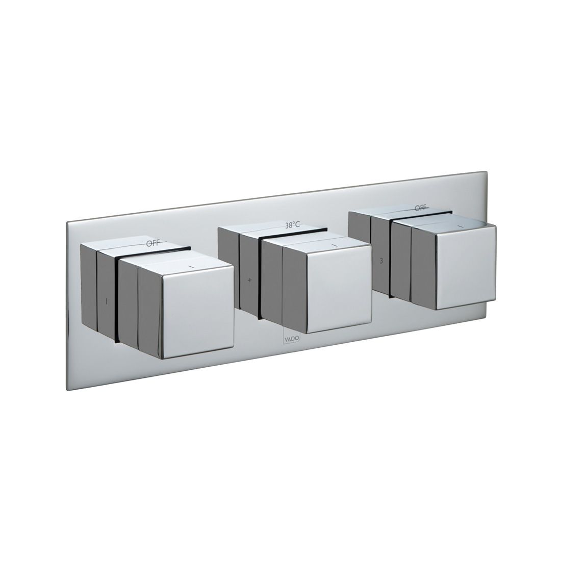 VADO Tablet Notion - 3 Outlet Thermostatic Valve All-Flow