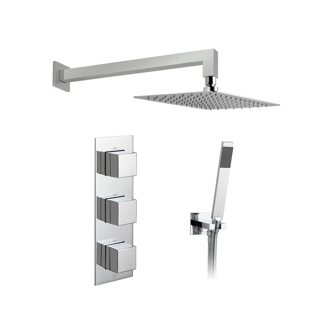 VADO Tablet Notion 2 Outlet Thermostatic Shower Set