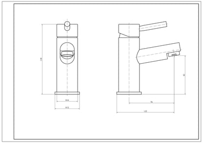 SW6 Plan Mono Basin Mixer with Click Waste