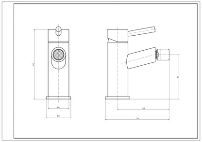 SW6 Plan Mono Bidet Mixer - Sleek And Stylish Design
