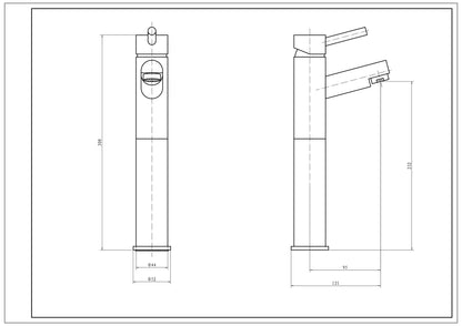 SW6 Plan Hi-Rise Mono Basin Mixer