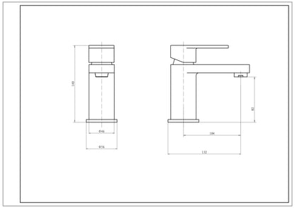 SW6 Logik Mono Basin Mixer with Click Waste