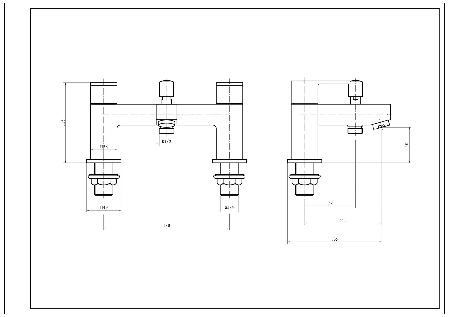 SW6 Element Bath Shower Mixer
