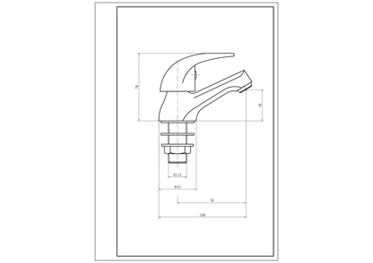 SW6 Koral Basin Taps in High Shine Polished Chrome Finish