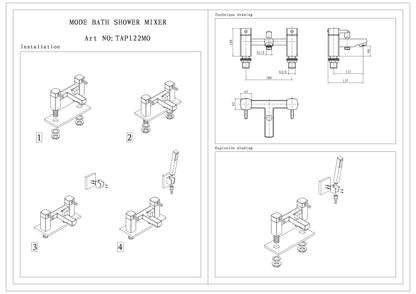SW6 Mode Bath Shower Mixer