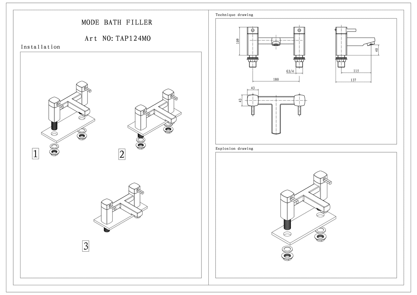SW6 Mode Bath Filler