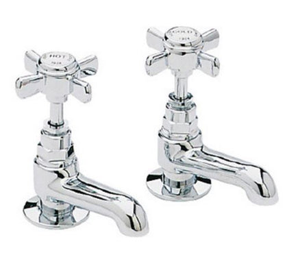 Dawlish Short Basin Taps Chrome