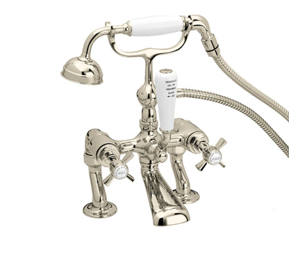 Heritage Dawlish Deck Mounted Bath Shower Mixer w/ Hose