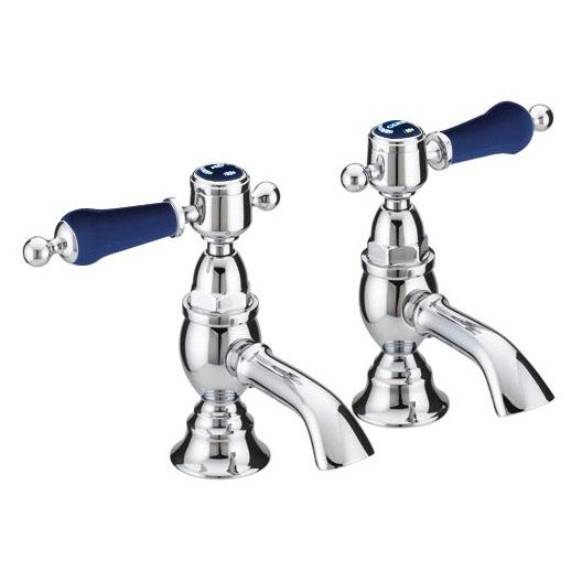 Heritage Glastonbury Midnight Blue Basin Taps