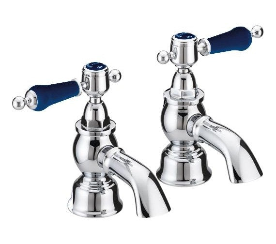 Heritage Glastonbury Midnight Blue Bath Taps