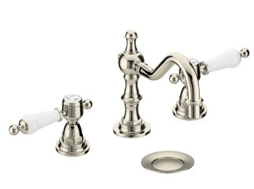 Heritage Glastonbury 3 Tap Hole Basin Mixer w/ Swivel Spout