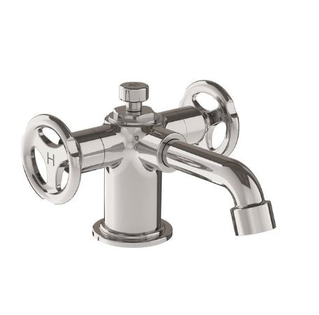 Lefroy Brooks Ten Ten Mono Basin Mixer With Handwheels - Chrome