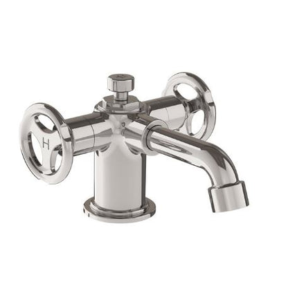Lefroy Brooks Ten Ten Mono Basin Mixer With Handwheels - Chrome