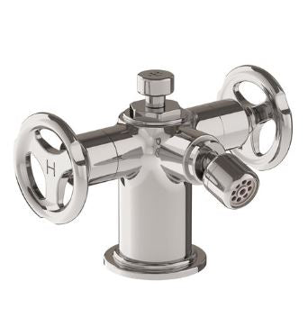 Lefroy Brooks Ten Ten Bidet Mixer With Handwheels - Chrome