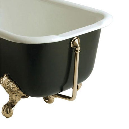 Heritage Exposed Bath Waste & Overflow with Porcelain Plug - Vintage Gold