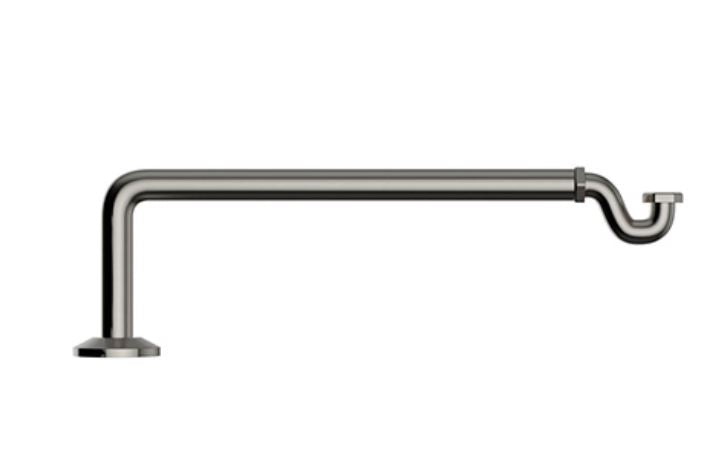Heritage Bath Trap Brushed Nickel Cast Iron
