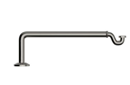 Heritage Bath Trap Brushed Nickel Cast Iron