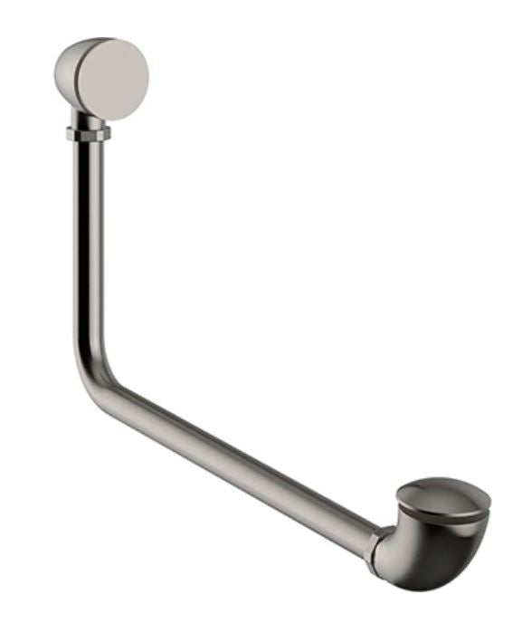 Exposed Push button Bath Waste Brushed Nickel