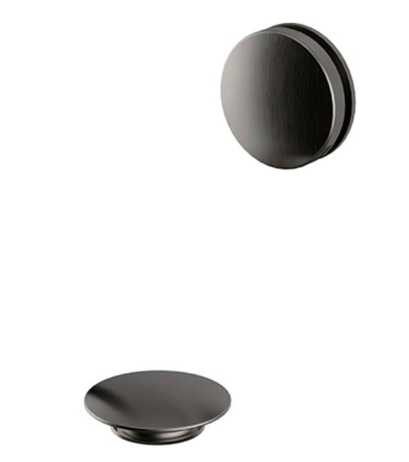 Push Button Bath Waste Brushed Nickel