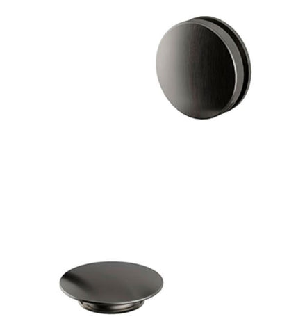 Push Button Bath Waste Brushed Nickel
