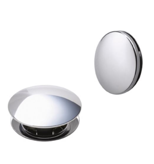 Exposed Push button Bath Waste Chrome