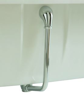 Exposed Push button Bath Waste Chrome