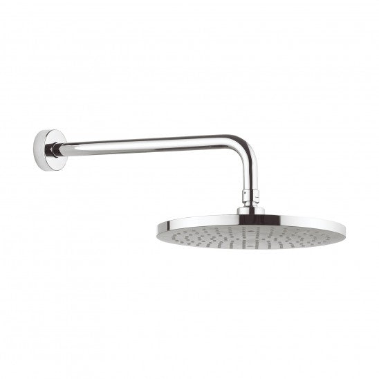 Crosswater Essential Fusion 250mm Round Fixed Head: Wall Arm