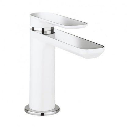 Crosswater Pier 125mm Basin Monobloc Mixer Taps - White