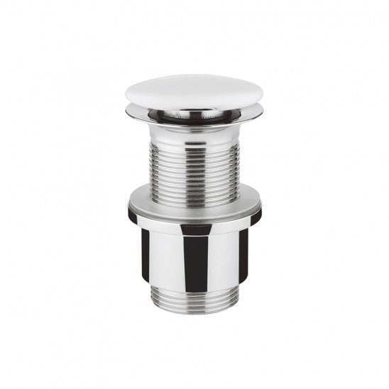 Crosswater Ceramic Basin Click Clack Waste (unslotted)