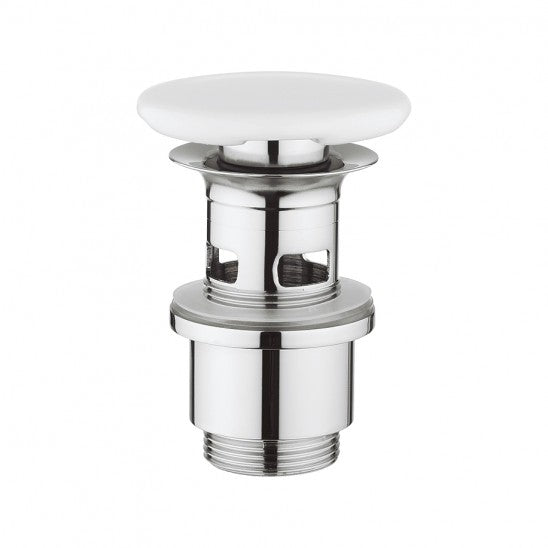 Crosswater Ceramic Basin Click Clack Waste (slotted)