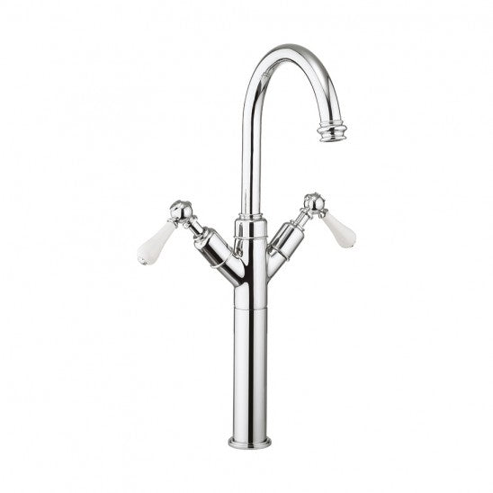 Crosswater Belgravia Lever Tall Monobloc Basin Mixer -Chrome