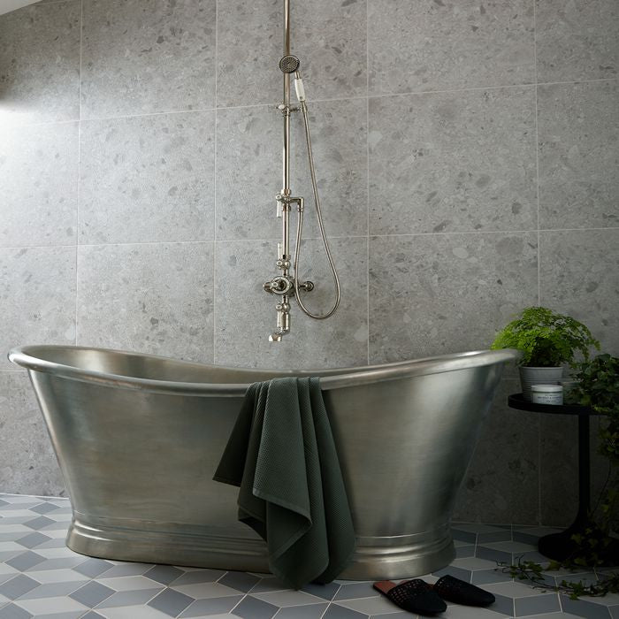 BC Designs Copper Boat Bath With Tin Finish 1500 x 700mm