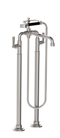 Lefroy Brooks Ten Ten Bath Shower Mixer With Levers On Standpipes - Antique Gold