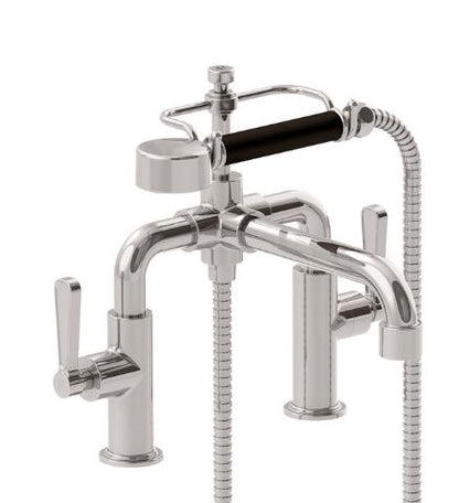 Lefroy Brooks Ten Ten Deck Mounted Bath Shower Mixer With Levers TL1110AG Antique Gold