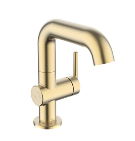 Crosswater 3one6 Side Lever Basin Mixer - Brushed Brass