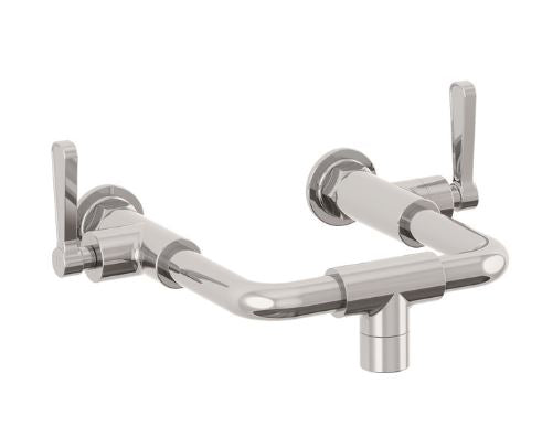 Lefroy Brooks Ten Ten Wall Mounted Bath Bridge Mixer With Levers - Chrome