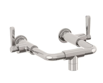 Lefroy Brooks Ten Ten Wall Mounted Bath Bridge Mixer With Levers - Antique Gold