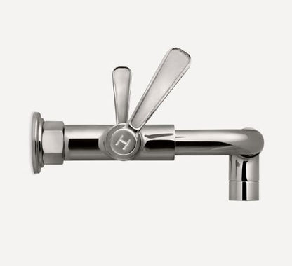Lefroy Brooks Ten Ten Wall Mounted Bath Bridge Mixer With Levers - Chrome