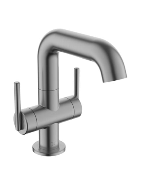 Crosswater 3one6 Twin Side Lever Basin Mixer - Slate Finish