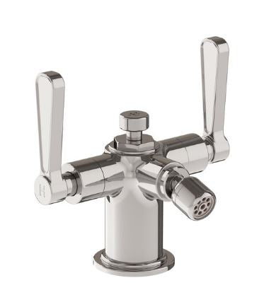 Lefroy Brooks Ten Ten Bidet Mixer With Levers - Chrome