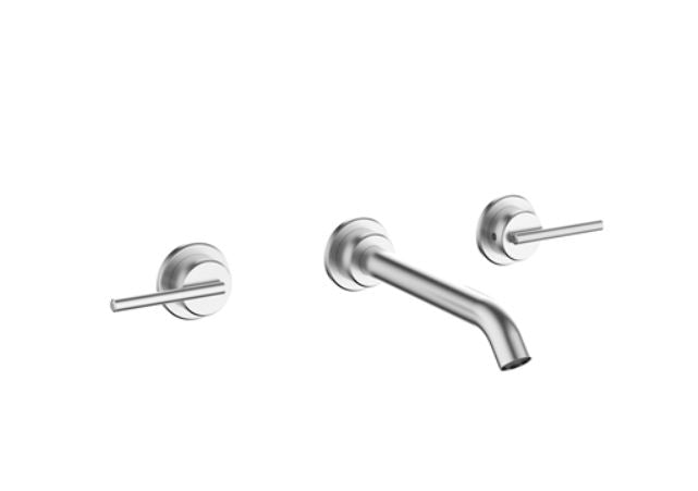 Crosswater 3ONE6 Wall Mounted Lever Basin 3 Hole Set