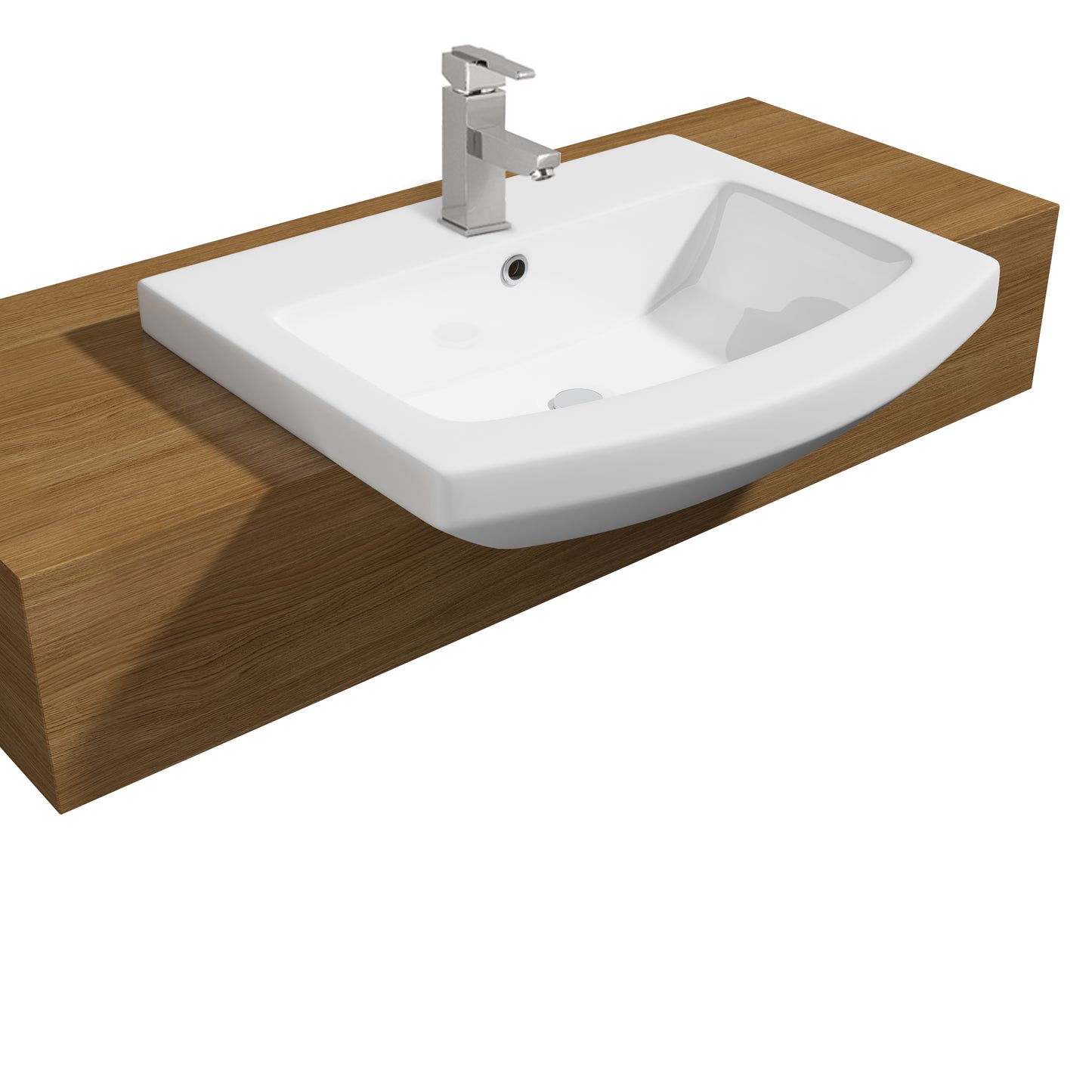 Invest in Premium SW6 Trim Semi Recessed Basin 550mm 1TH